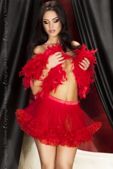 Jupon burlesque rouge - Chilirose