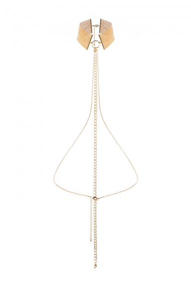 Collier métallique doré