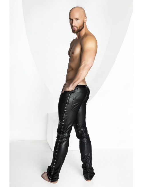 Pantalon à rivets - Noir Handmade