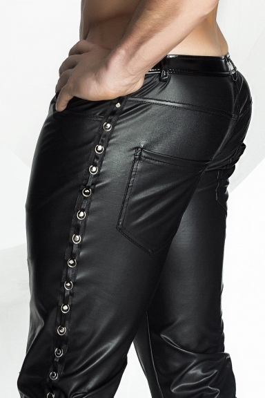 Pantalon à rivets - Noir Handmade