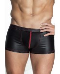 Boxer à zip rouge - Noir Handmade