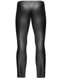 Pantalon wetlook à zip - Noir Handmade