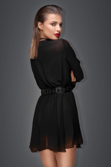 Robe fluide avec harnais - Noir Handmade