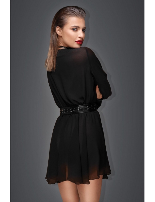 Robe fluide avec harnais - Noir Handmade