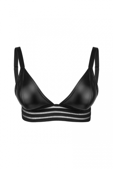 Bralette en wetlook - Noir Handmade