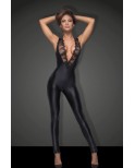 Catsuit décolleté - Noir Handmade