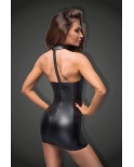Robe bustier en wetlook - Noir Handmade
