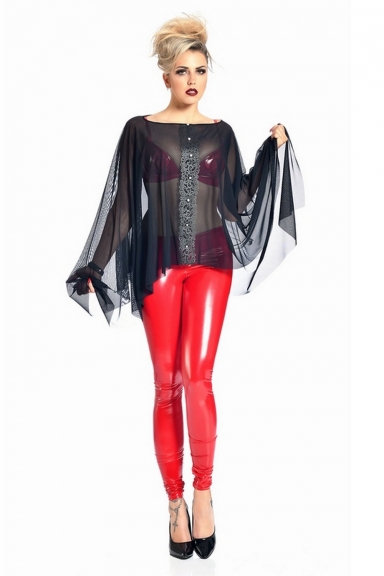 Leggings Vera Vinyle rouge - Patrice Catanzaro