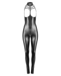 Catsuit seins nus - Noir Handmade