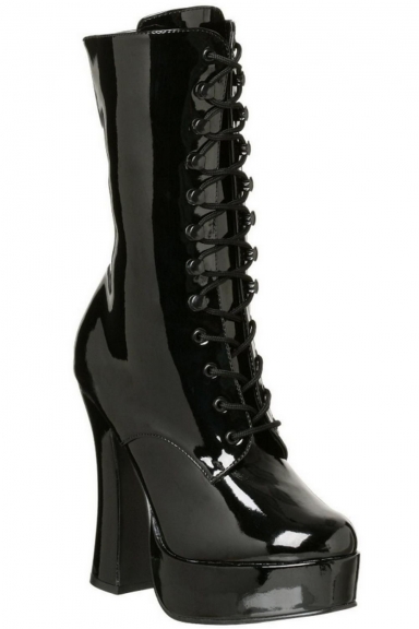 Bottines vinyle talon gothique - Pleaser