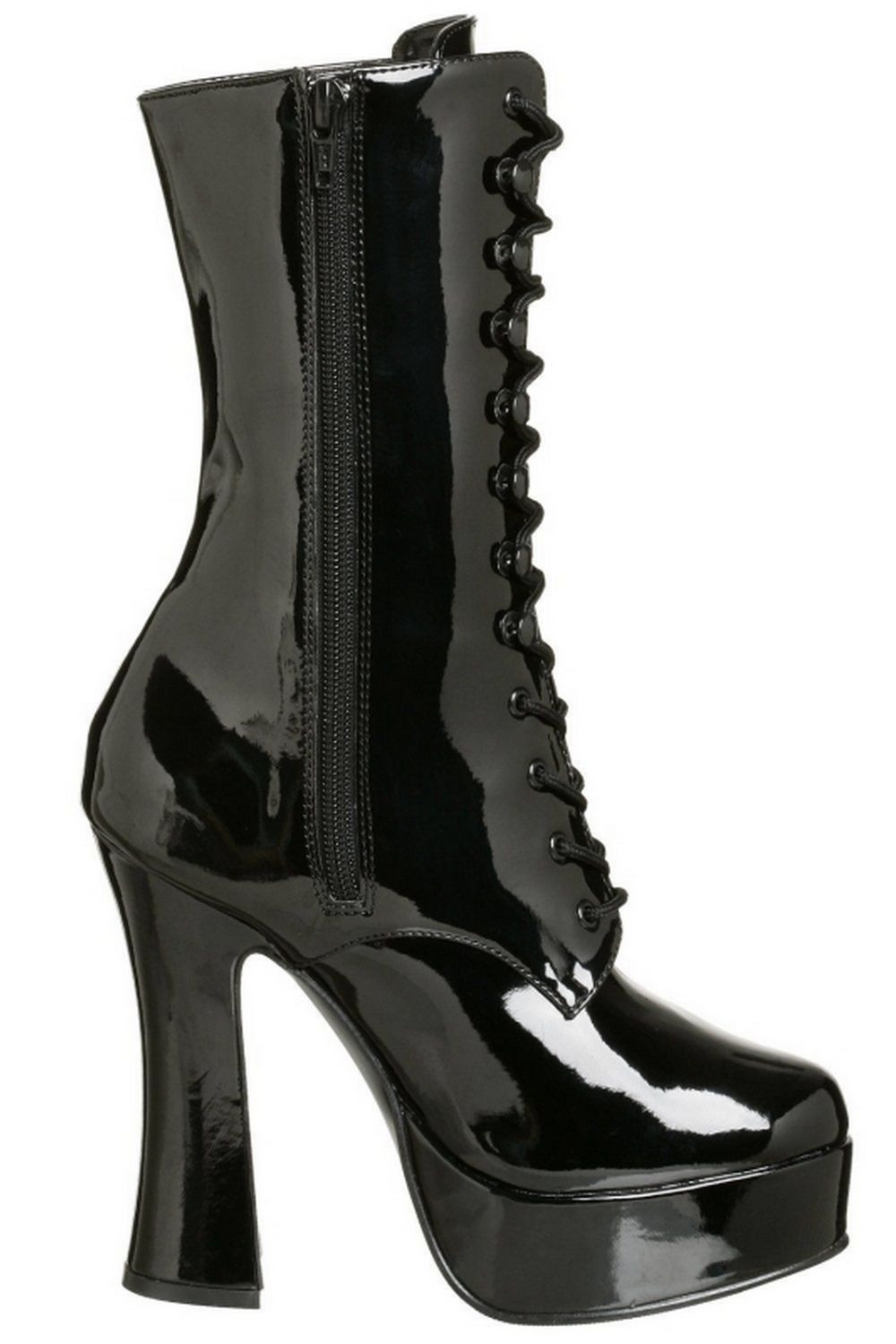 bottines vinyle noir