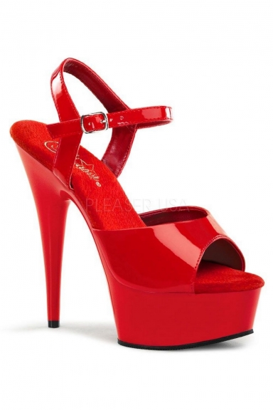 Sandales vernies rouges - Pleaser