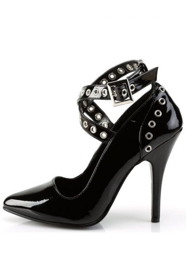 Escarpins vernis à rivets - Pleaser
