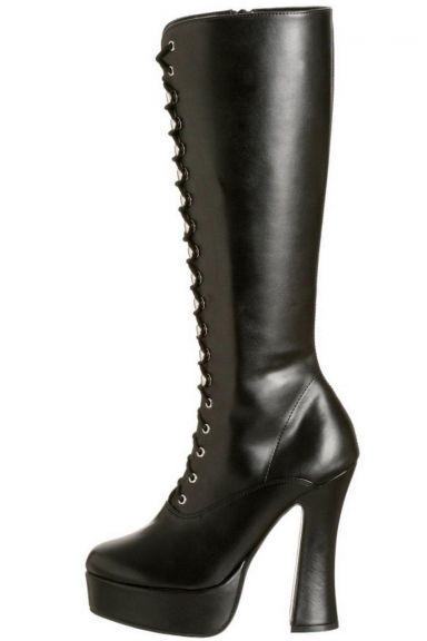 Bottes simili à talon carré - Pleaser