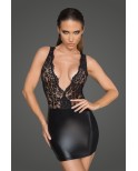 Mini robe moulante dos-nu - Noir Handmade Mini robe moulante dos-nu - Noir Handmade