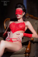 Ensemble body+masque+manchettes - Chilirose