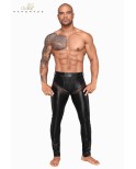 Pantalon wetlook et résille - Noir Handmade Pantalon wetlook et résille - Noir Handmade