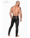 Pantalon wetlook et résille - Noir Handmade Pantalon wetlook et résille - Noir Handmade