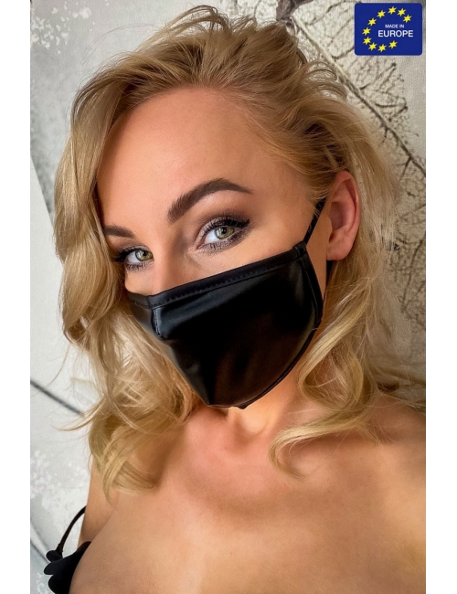 Masque facial wetlook - Noir Handmade
