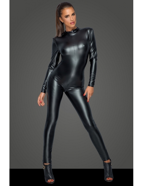 Combinaison dos-nu - Noir Handmade