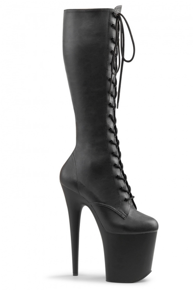 Bottes simili cuir talon extrême - Pleaser