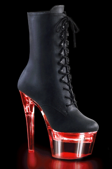 Bottines simili plateforme clignotante - Pleaser