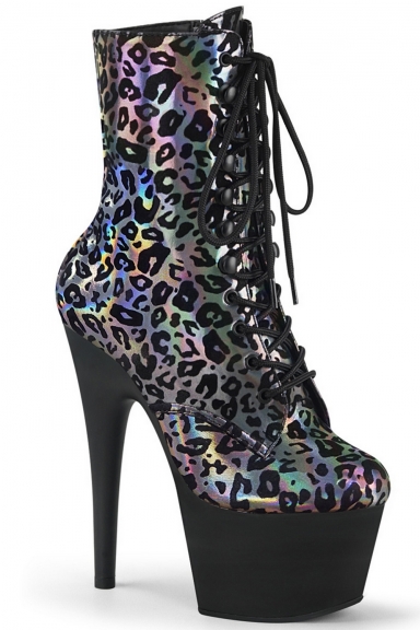 Bottines léopard hologramme - Pleaser