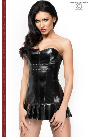 Mini robe corset wetlook - Chilirose