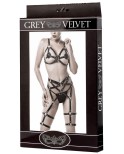 Lingerie harnais en simili cuir - Grey Velvet