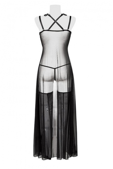 Robe lingerie avec bas - Grey Velvet