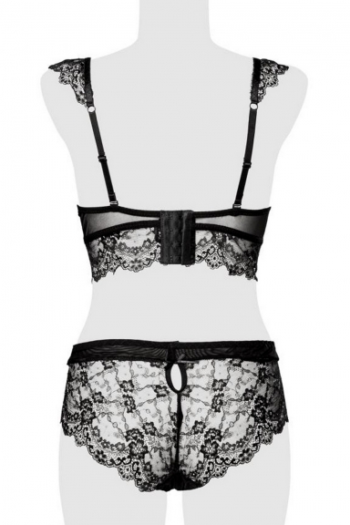 Ensemble balconnet et shorty - Grey Velvet