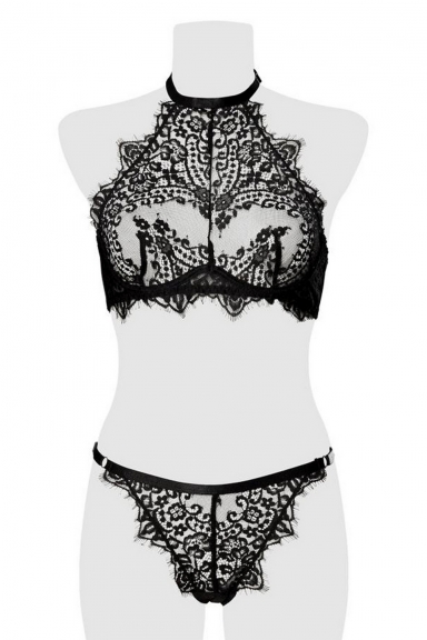 Ensemble bustier et tanga - Grey Velvet