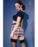 Ensemble d'écolière avec mini-jupe - Chilirose Ensemble d'écolière avec mini-jupe - Chilirose