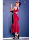 Robe longue élégante fendue rouge - Chilirose Robe longue élégante fendue rouge - Chilirose