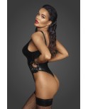 Body échancré en wetlook - Noir Handmade