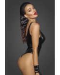 Body échancré vinyle - Noir Handmade Body échancré vinyle - Noir Handmade