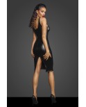Robe crayon dos-nu en wetlook - Noir Handmade Robe crayon dos-nu en wetlook - Noir Handmade