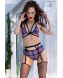 Lingerie tartan avec bas - Chilirose