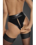 Panty en wetlook à zip - Noir Handmade Panty en wetlook à zip - Noir Handmade