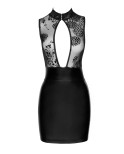 Robe moulante et transparente - Noir Handmade