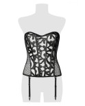 Corset bustier à jarretelles - Grey Velvet Corset bustier à jarretelles - Grey Velvet