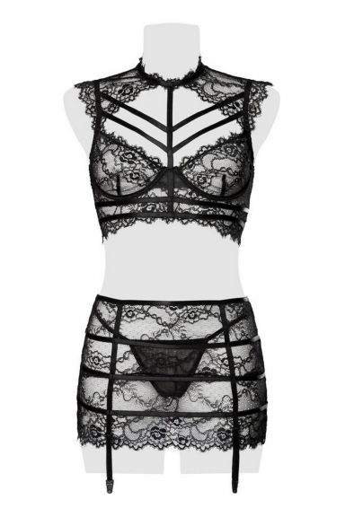 Ensemble sexy en dentelle - Grey Velvet