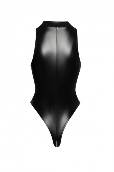 Body wetlook avec zip - Noir Handmade