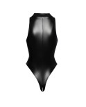 Body wetlook avec zip - Noir Handmade Body wetlook avec zip - Noir Handmade