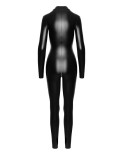 Combinaison wetlook avec zip - Noir Handmade