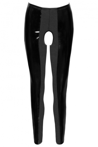 Leggings ouvert vinyle et stretch - Black Level