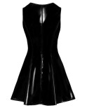 Robe patineuse vinyle - Black Level