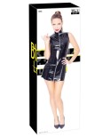 Mini robe vinyle à zip - Black Level