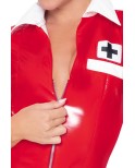 Robe infirmière vinyle rouge - Black Level Robe infirmière vinyle rouge - Black Level