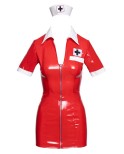 Robe infirmière vinyle rouge - Black Level Robe infirmière vinyle rouge - Black Level